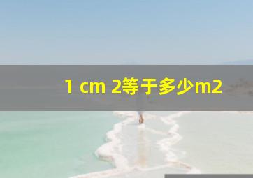 1 cm 2等于多少m2